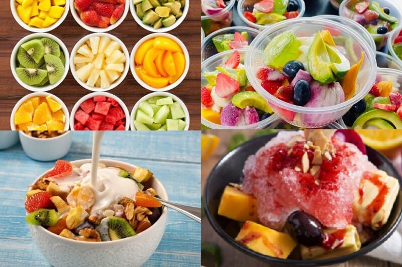 Sữa chua trái cây là món ăn vặt lành mạnh, dễ chuẩn bị và phù hợp cho buổi chiều. 