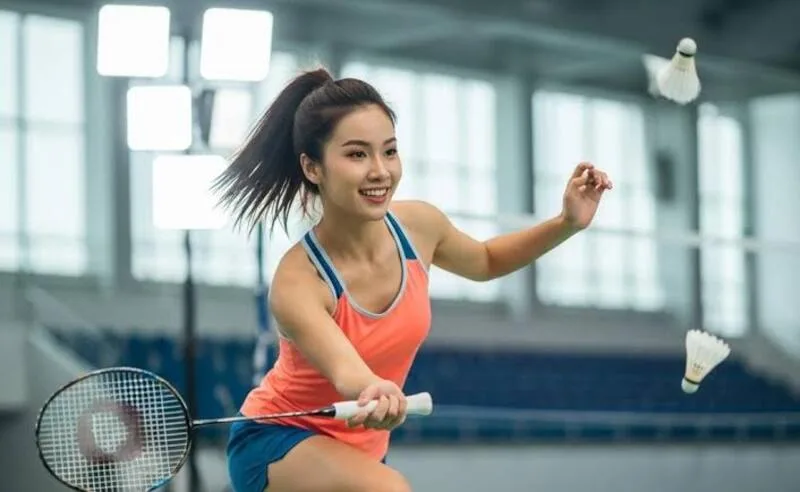 Vận động toàn thân khi chơi cầu lông giúp cơ thể linh hoạt và săn chắc hơn.