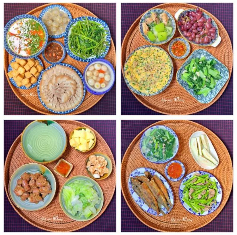 Mùa nóng nên ưu tiên món thanh mát như canh chua, rau luộc, thịt luộc cuốn rau sống.